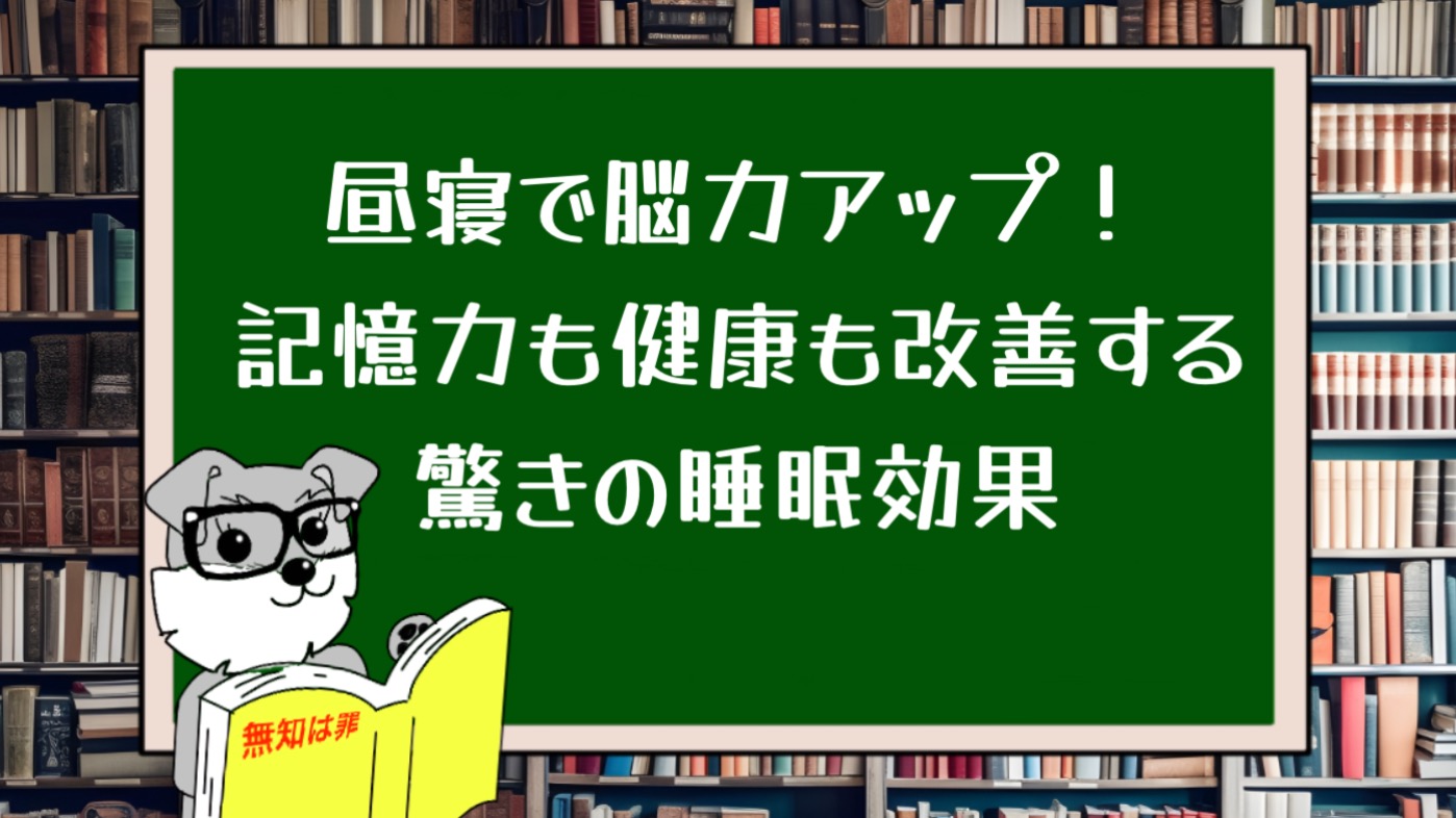 昼寝で脳力アップ！記憶力も健康も改善する驚きの睡眠効果