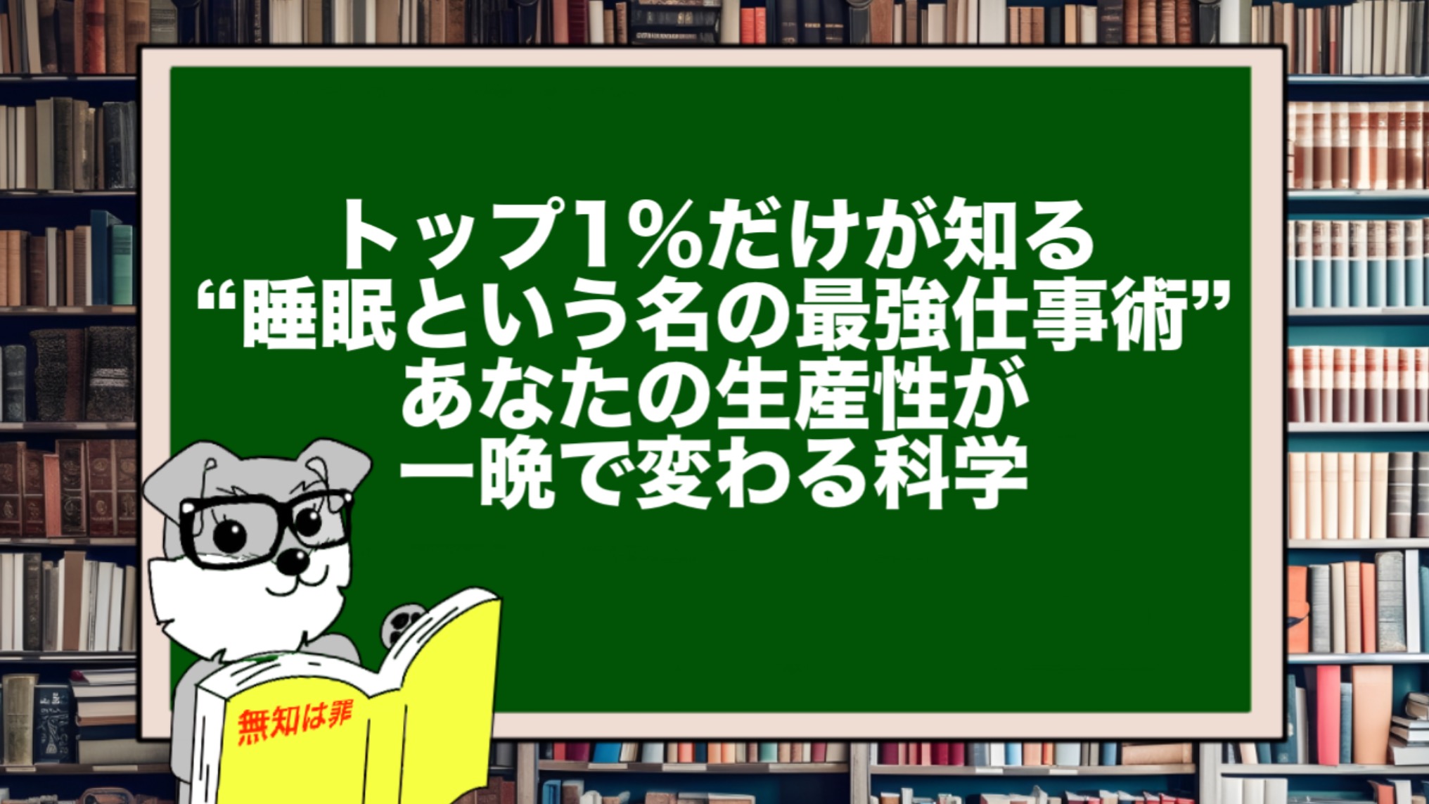 トップ1%だけが知る“睡眠という名の最強仕事術”。あなたの生産性が一晩で変わる科学